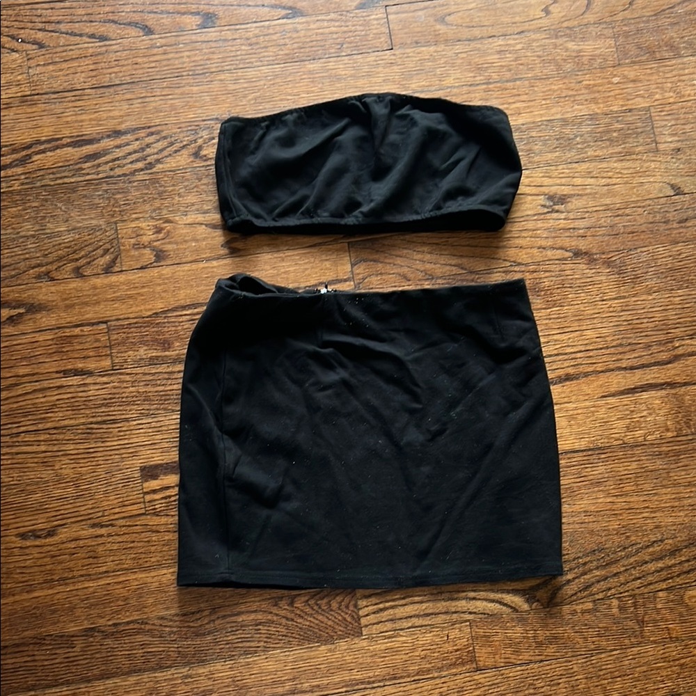 Black Women's Skirt Set